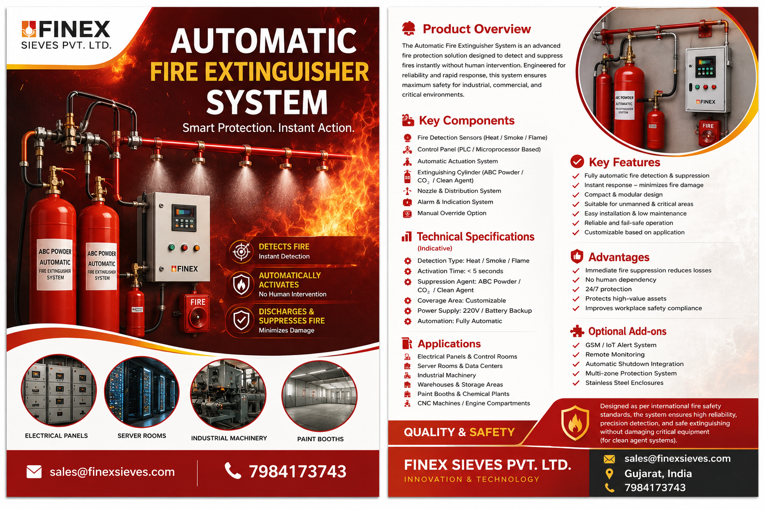Automatic Fire Extinguisher System